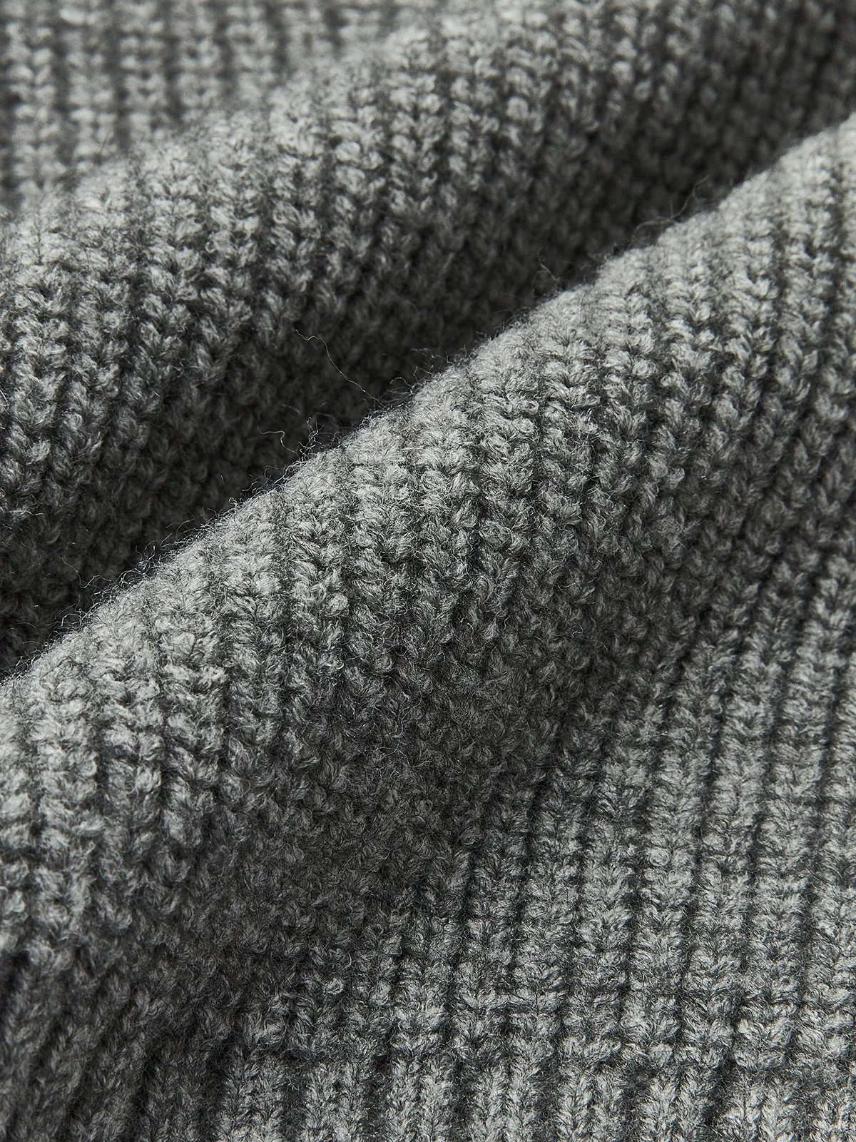 Denim Panel Ribbed Lapel Sweater sold by COMMENSE product image thumbnail 4