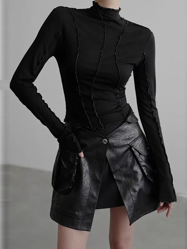 Lettuce Trim Jersey Blouse sold by COMMENSE