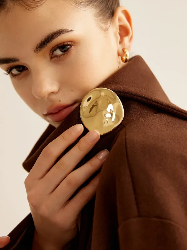 Minimalist Streamlined Irregular Brooch sold by COMMENSE