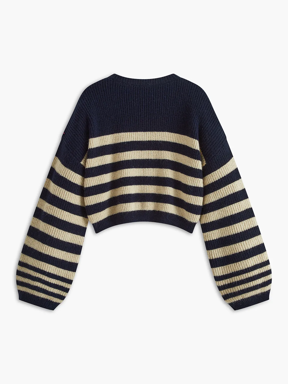 Contrast Binding Striped Sweater sold by COMMENSE product image thumbnail 4