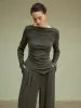 Pleated Draped Jersey Pants sold by COMMENSE