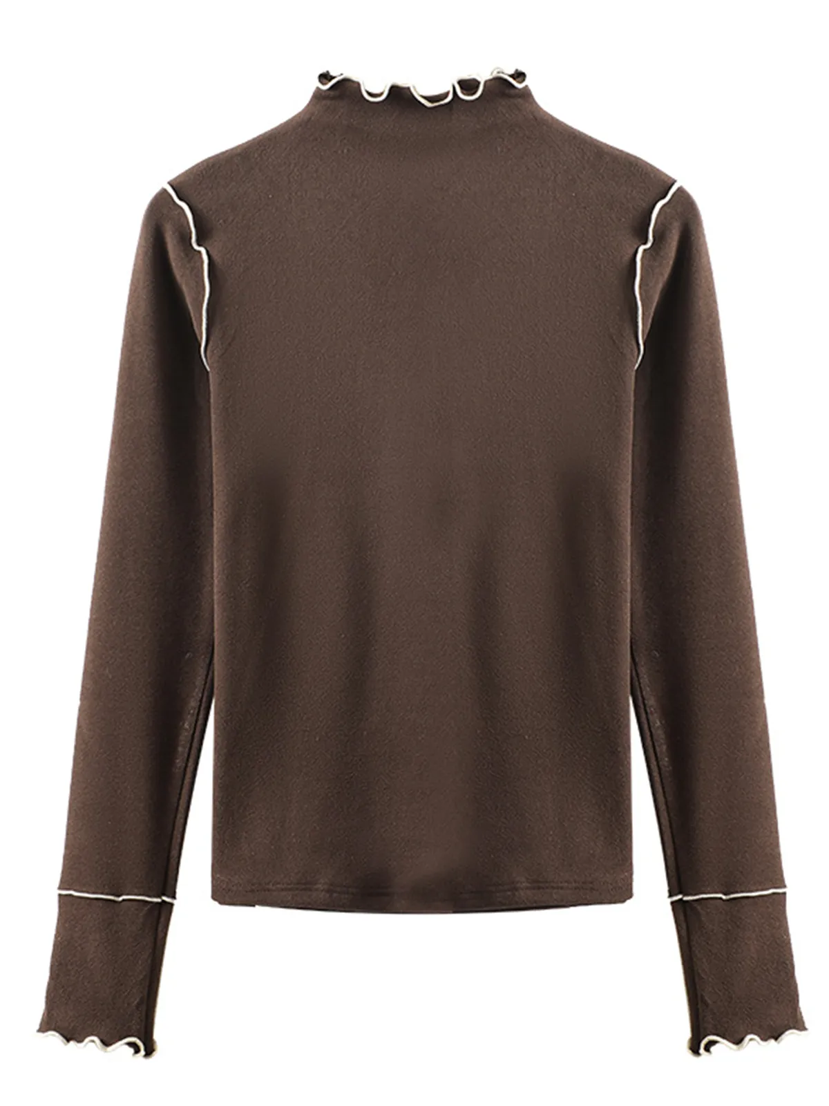 Wave Trim Jersey Slim T-Shirt sold by COMMENSE product image thumbnail 2