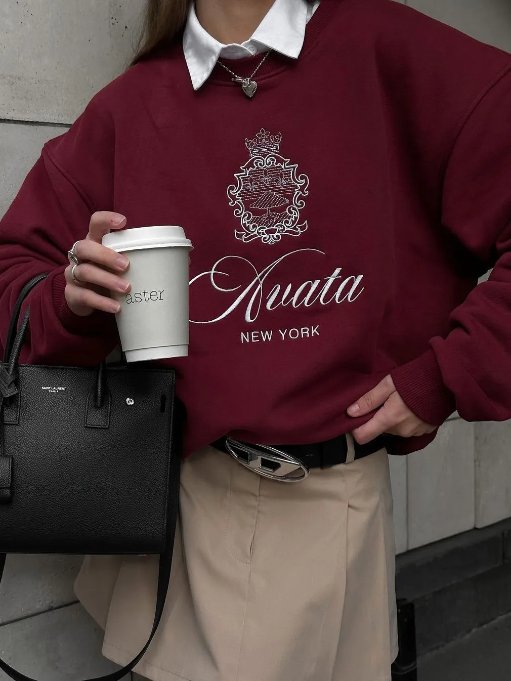 Essential Embroidery Sweatshirt sold by COMMENSE product image thumbnail 3