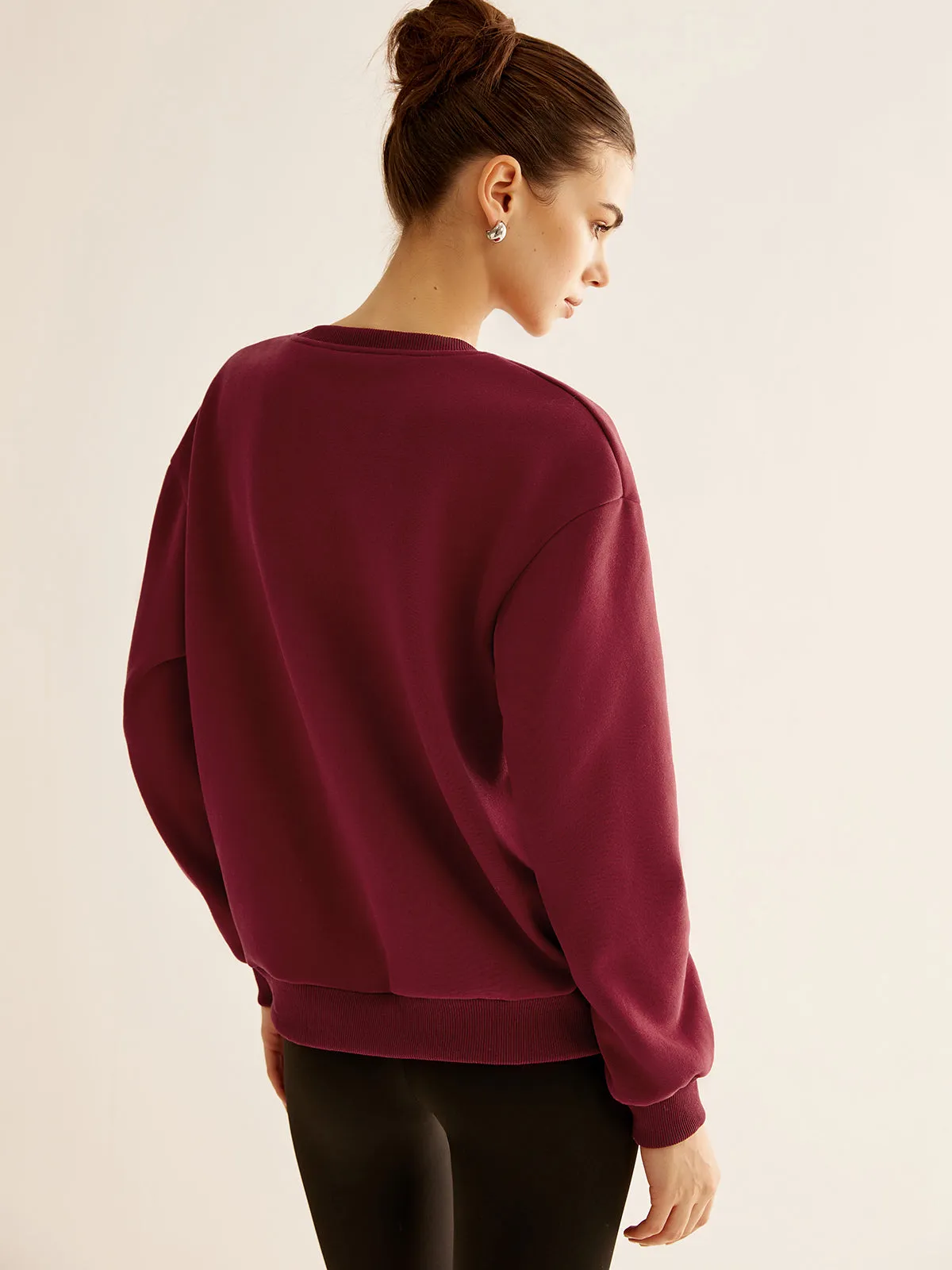Essential Embroidery Sweatshirt sold by COMMENSE product image thumbnail 4