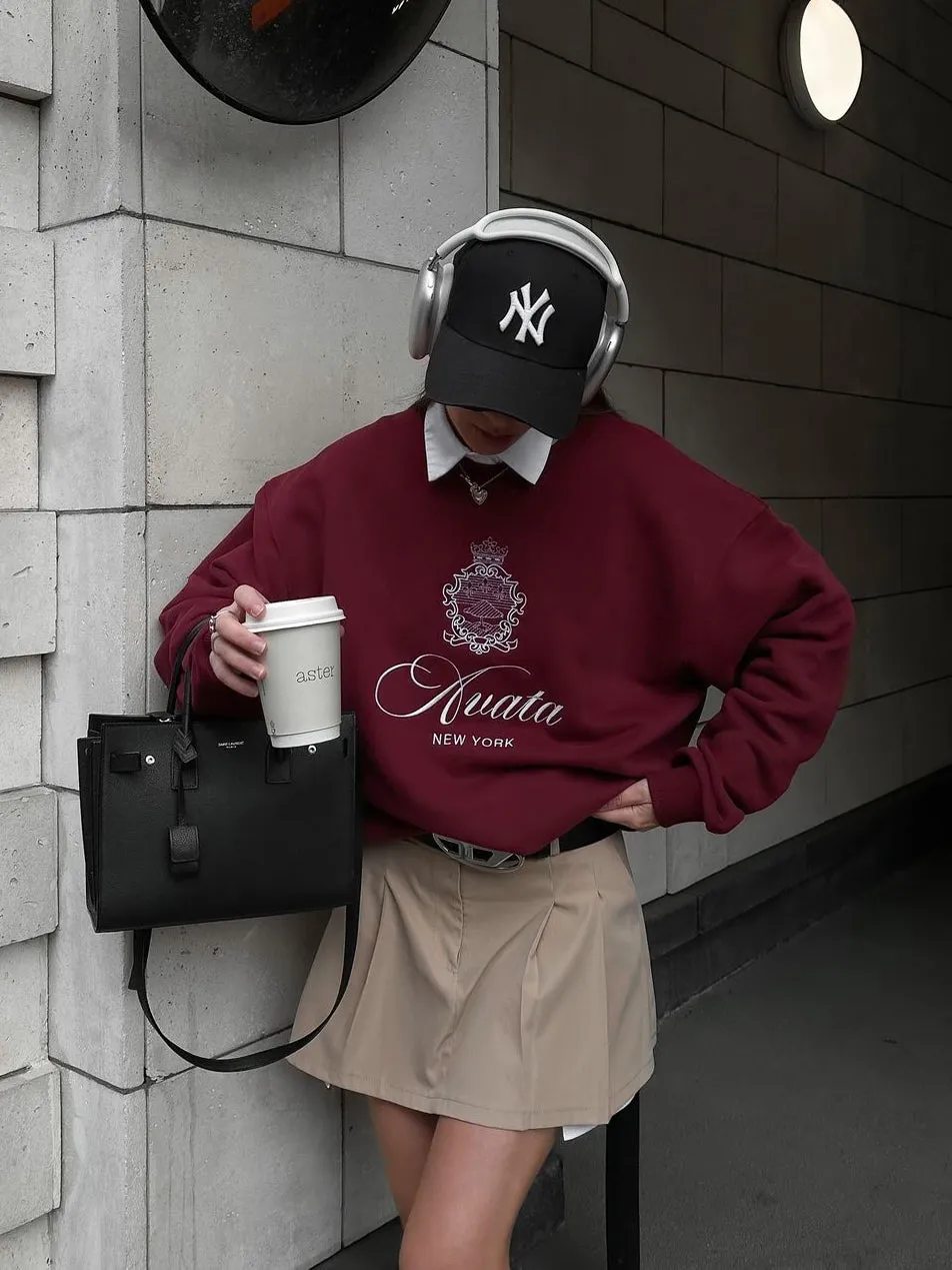 Essential Embroidery Sweatshirt sold by COMMENSE product image thumbnail 2