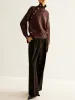 Turtleneck Asymmetrical Button Sweater sold by COMMENSE