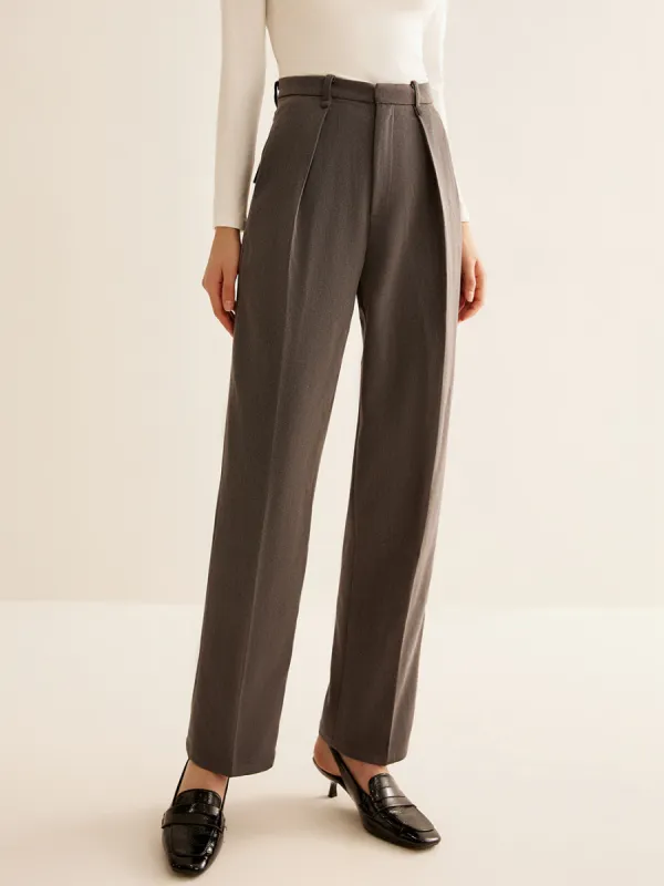 Utility High-Waist Suit Pants sold by COMMENSE