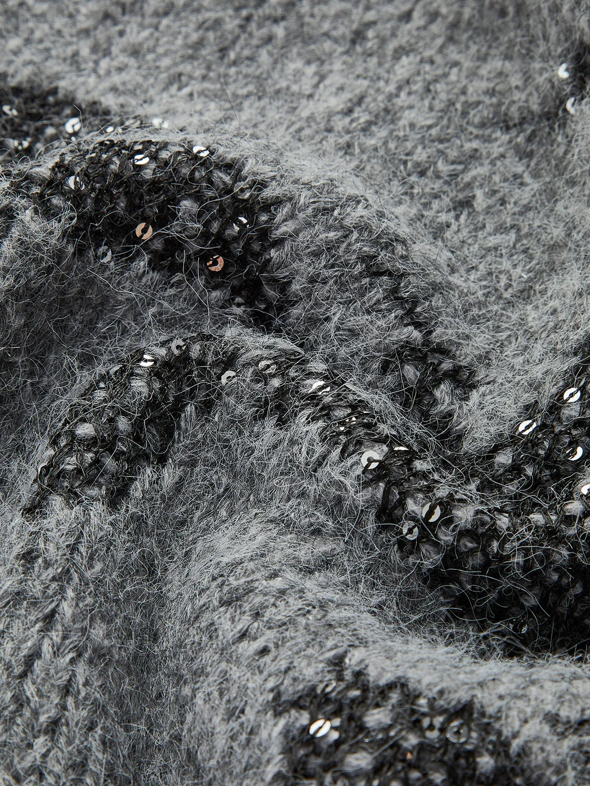 V-Neck Sequins Cardigan sold by COMMENSE product image thumbnail 4