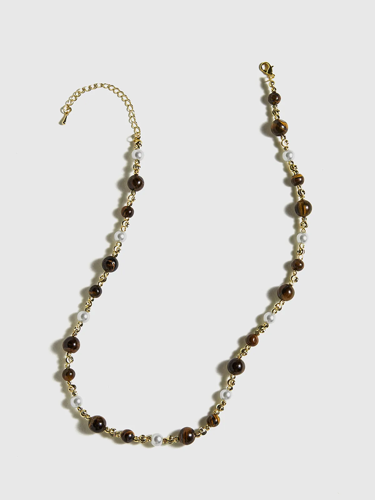 Tiger Eye Stone Choker Necklace sold by COMMENSE product image thumbnail 3