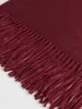 Wool-Blend Vintage Tassel Scarf sold by COMMENSE