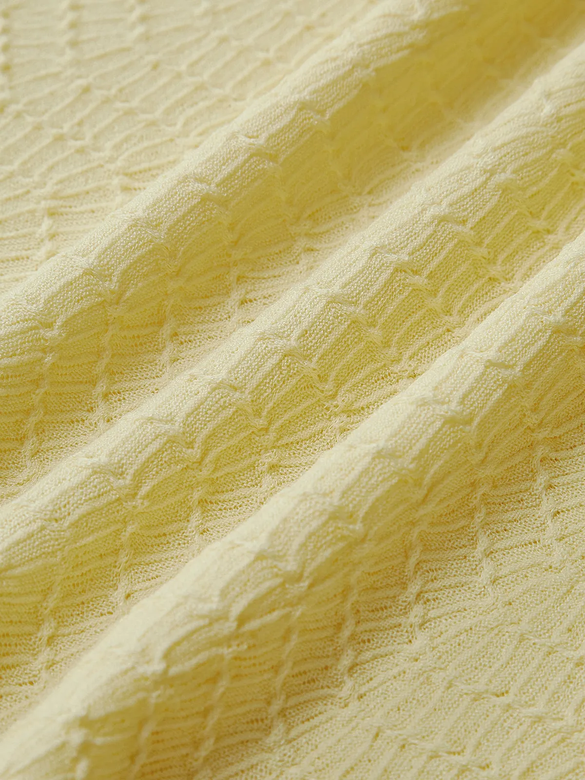 One Shoulder Pleated Mechanism Knitting T-Shirt sold by COMMENSE product image thumbnail 3