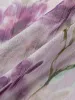 Printed Chiffon Ruffle Tie Front Blouse sold by COMMENSE