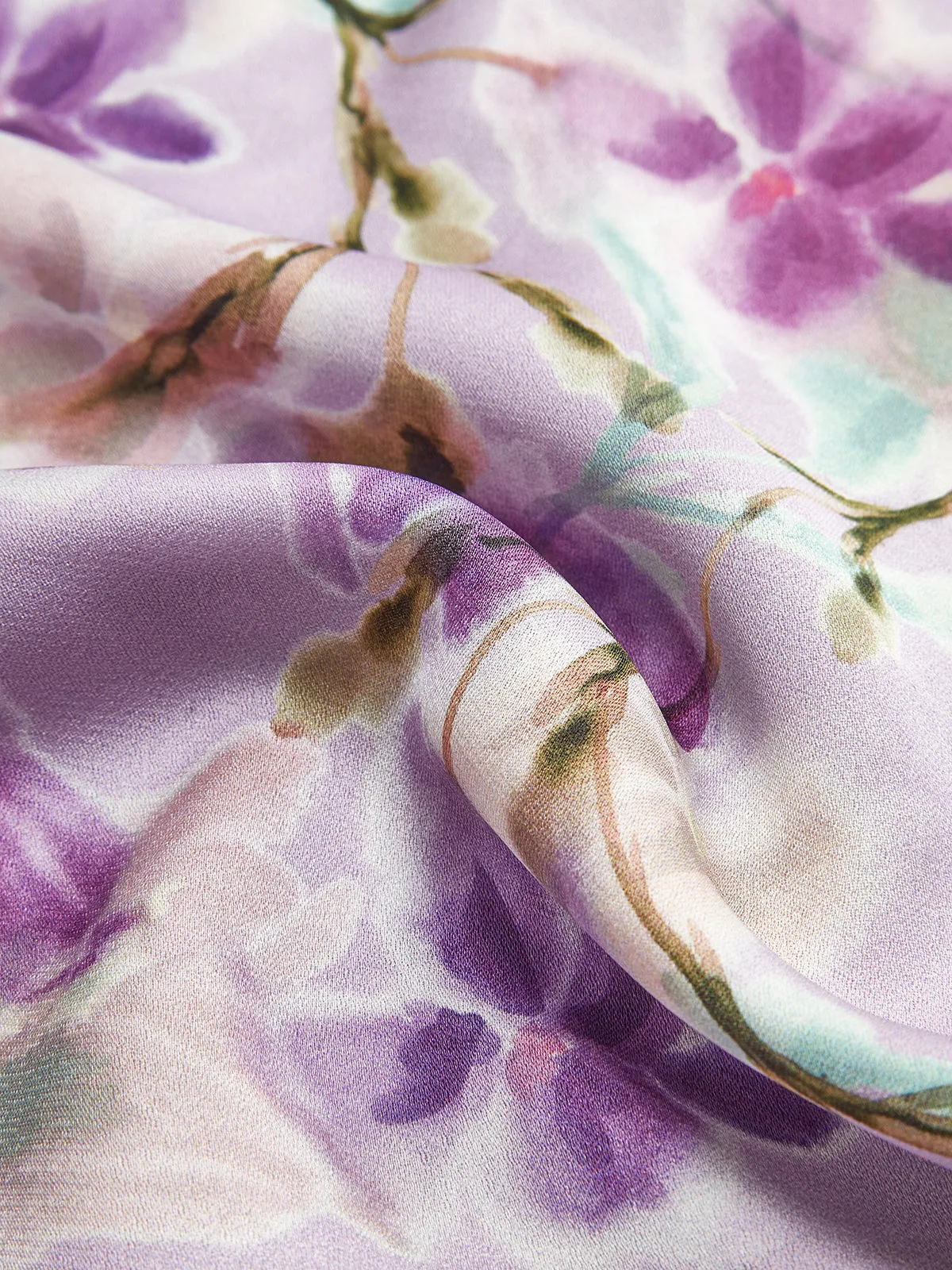 Floral Printed Tie Front Cami Dress sold by COMMENSE product image thumbnail 4