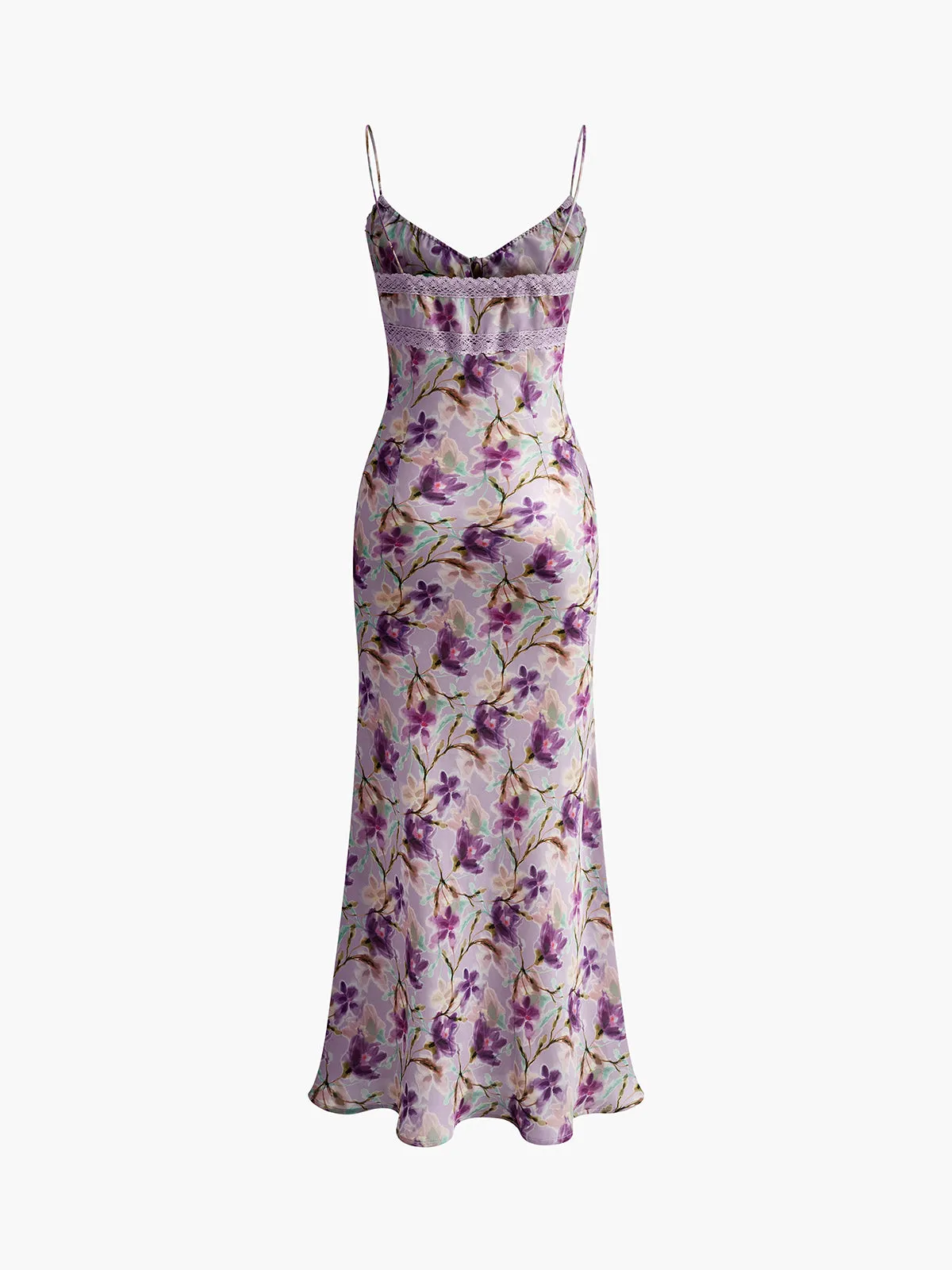 Floral Printed Tie Front Cami Dress sold by COMMENSE product image thumbnail 2