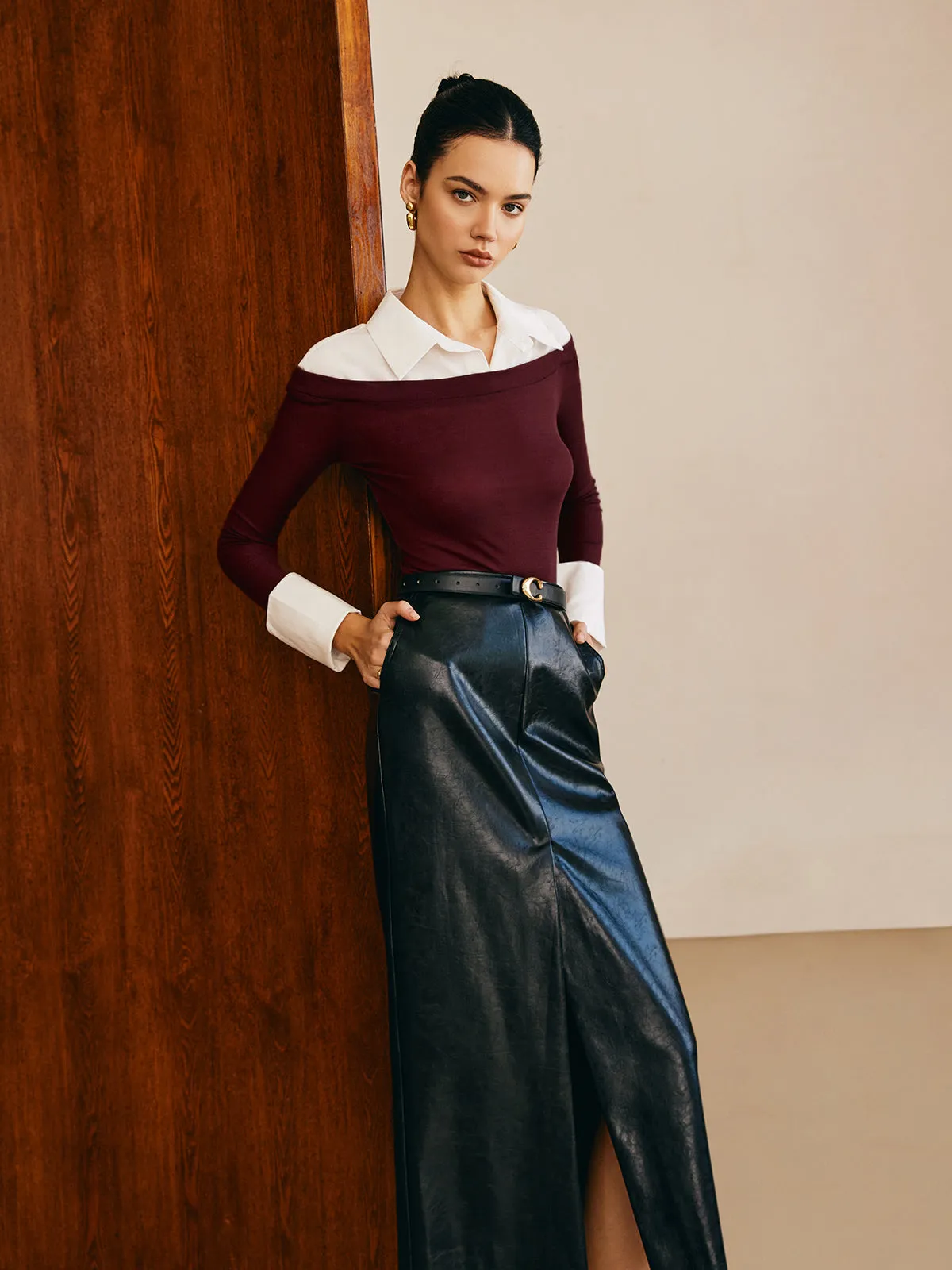 Panel Jersey Slim Top sold by COMMENSE product image thumbnail 4