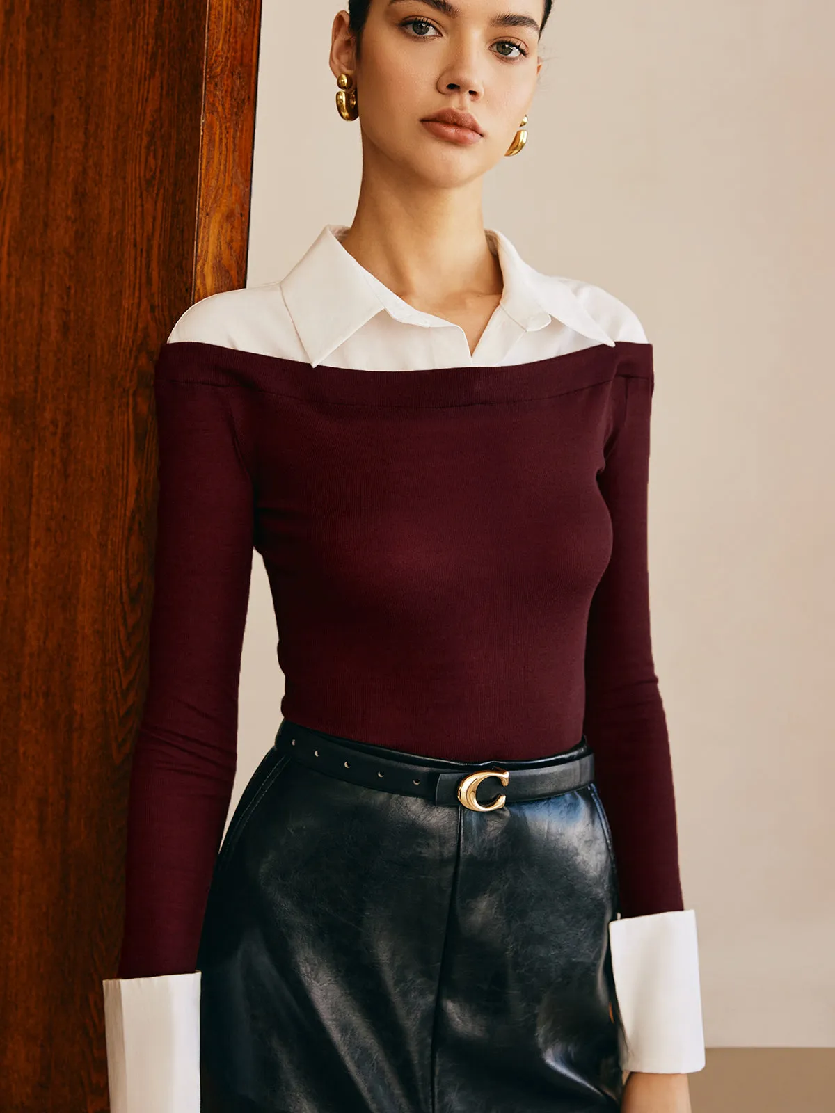 Panel Jersey Slim Top sold by COMMENSE product image thumbnail 3
