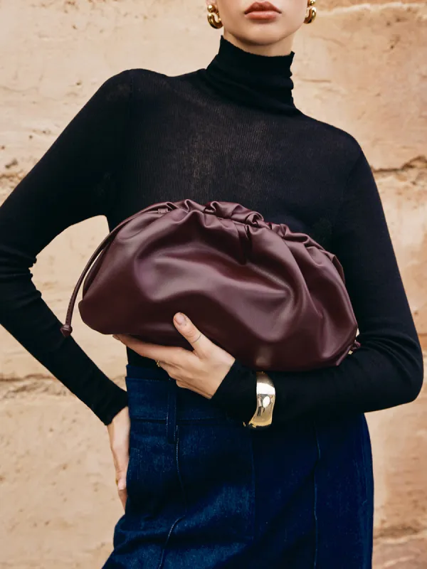 Drawstring Soft Clutch Bag sold by COMMENSE