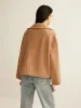 Large Collar Tweed Coat sold by COMMENSE
