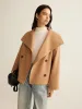 Large Collar Tweed Coat sold by COMMENSE