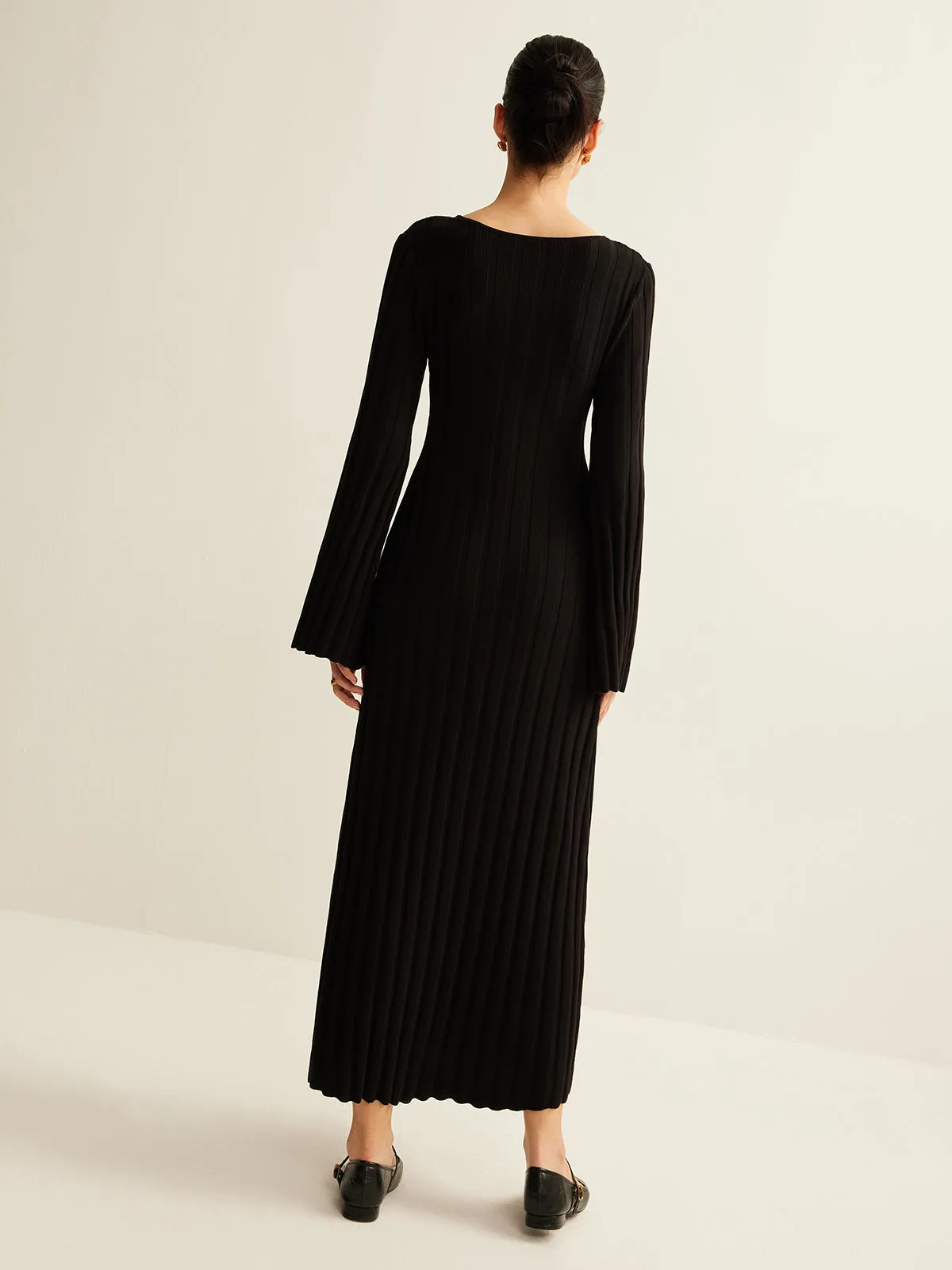 Cutout Soft Sweater Dress sold by COMMENSE product image thumbnail 4