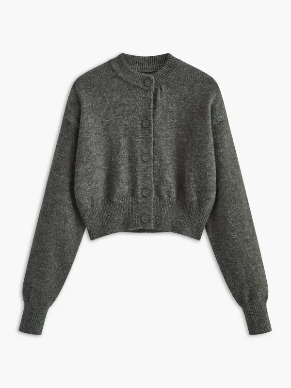 Button Warm Cozy Cardigan sold by COMMENSE