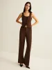 High-Waist Straight Pants sold by COMMENSE