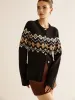 Geometric Printed Fit Cardigan sold by COMMENSE