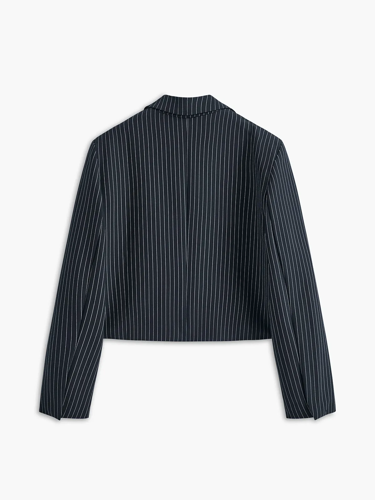Pinstripe Short Lapel Blazer sold by COMMENSE product image thumbnail 2