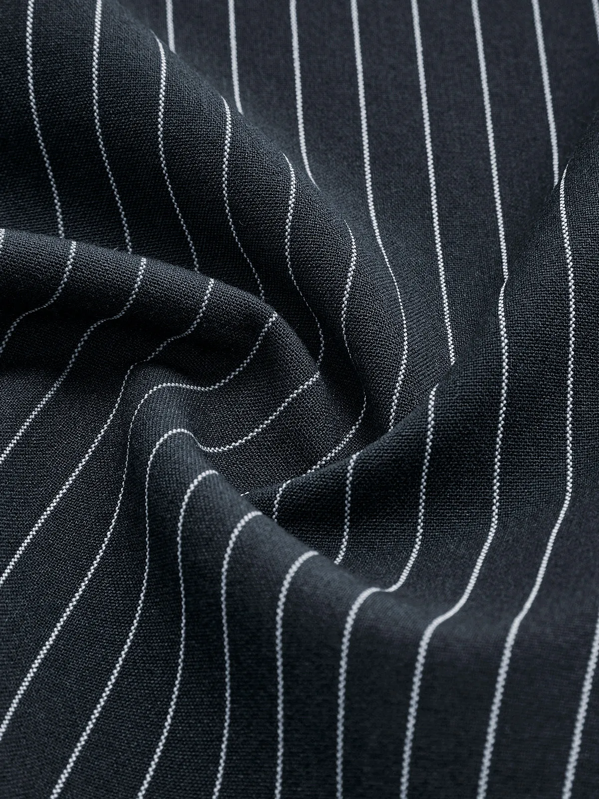 Pinstripe Short Lapel Blazer sold by COMMENSE product image thumbnail 3