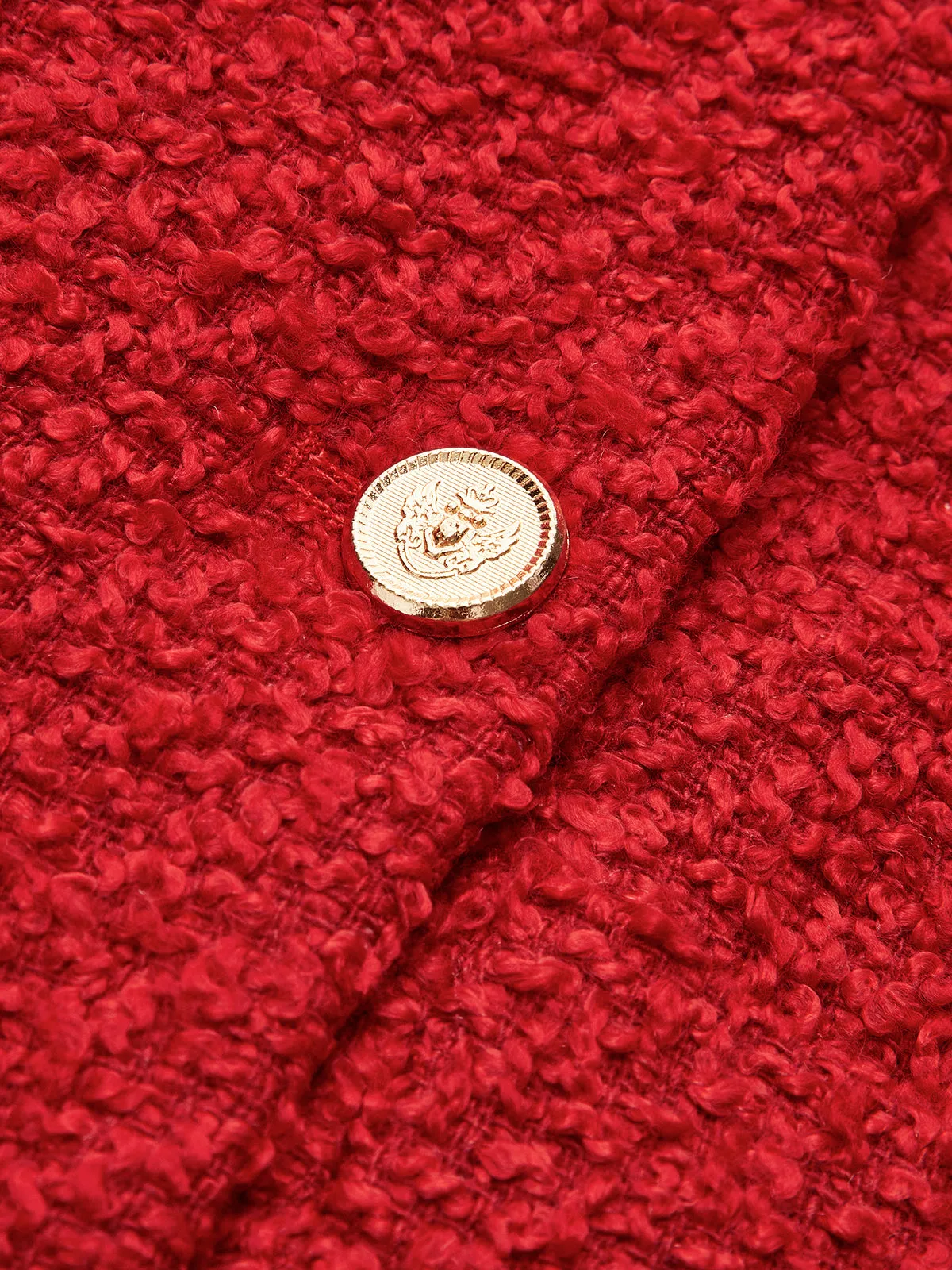 Elegant Button Tweed Jacket sold by COMMENSE product image thumbnail 3