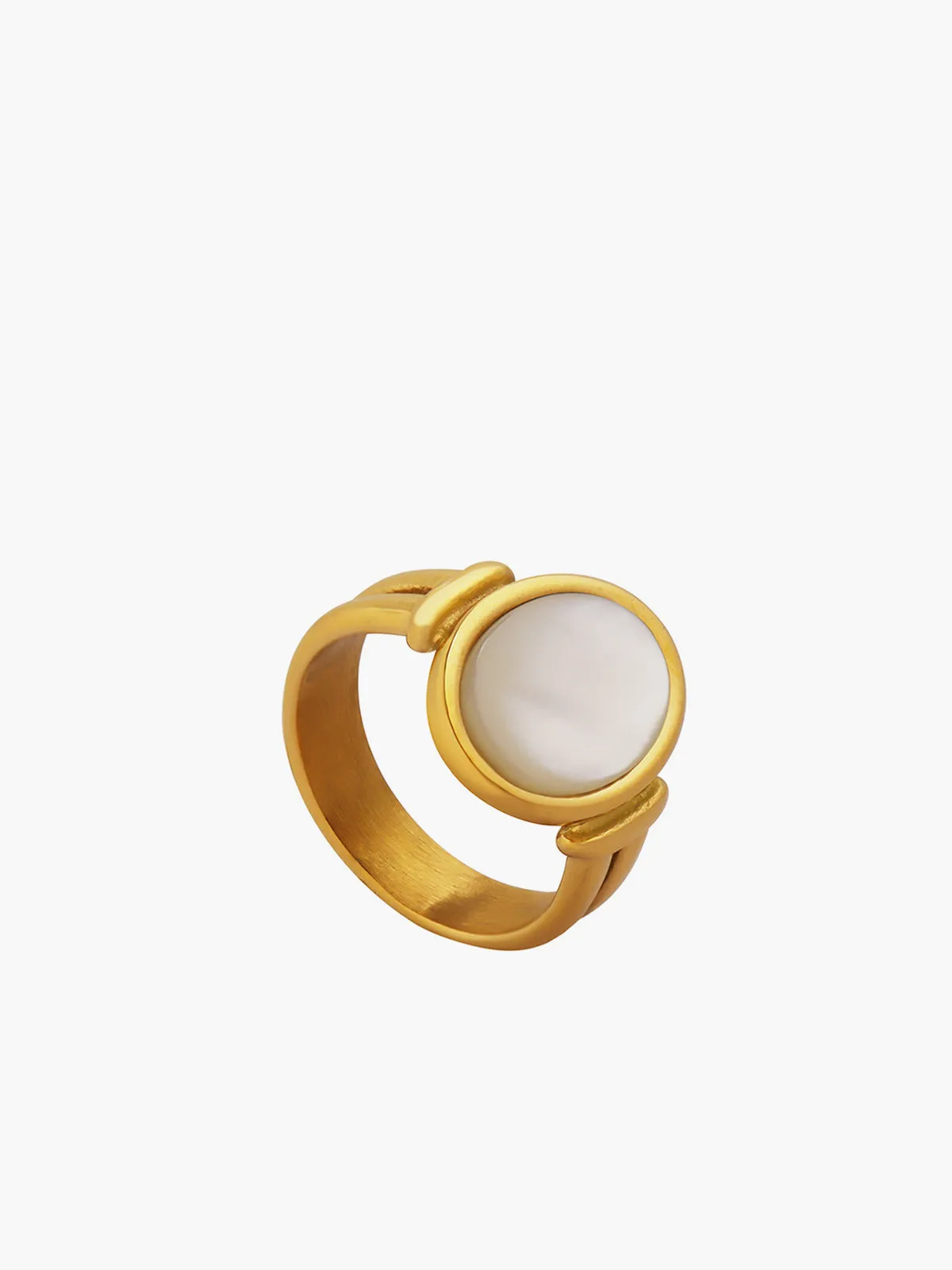 Elegant White Sea Shells Ring sold by COMMENSE product image thumbnail 5