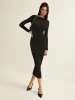 Backless Sequin Slim Dress sold by COMMENSE