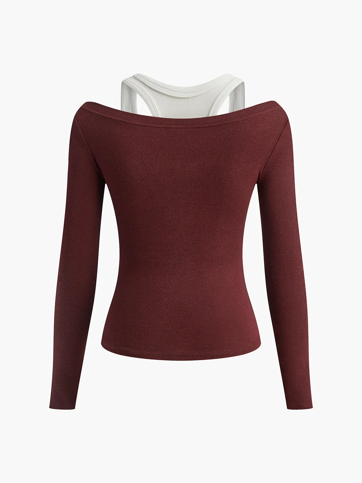 2 in 1 Long Sleeve Jersey Top sold by COMMENSE product image thumbnail 5