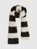 Two-Tone Fuzzy Scarf sold by COMMENSE
