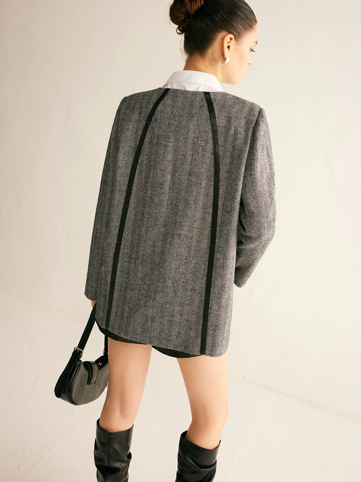 Belted Piping Wool Coat sold by COMMENSE product image thumbnail 2