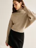 Wool-Blend Turtleneck Sweater Without Belt sold by COMMENSE