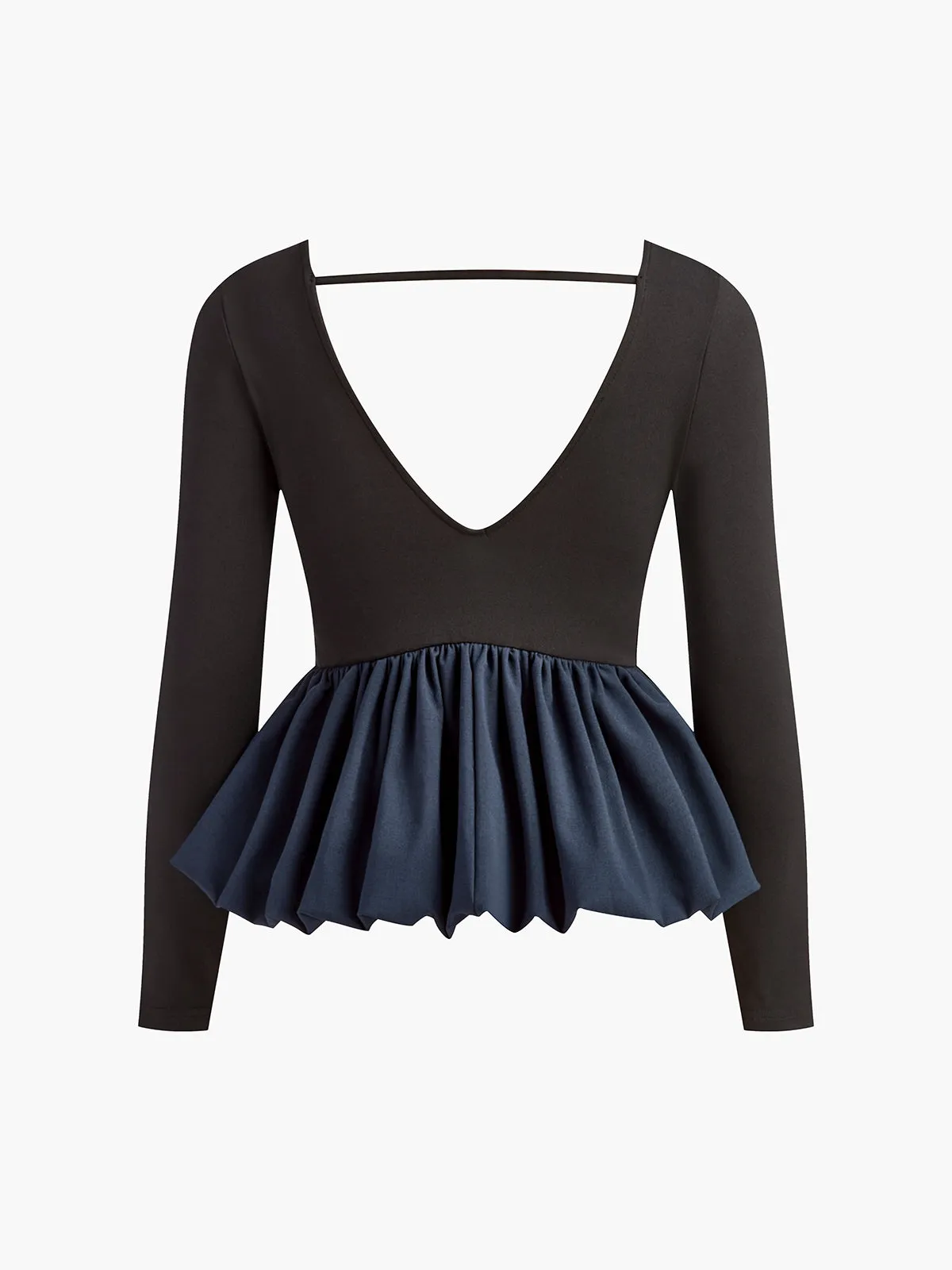 Backless Bud Waist Blouse sold by COMMENSE product image thumbnail 3