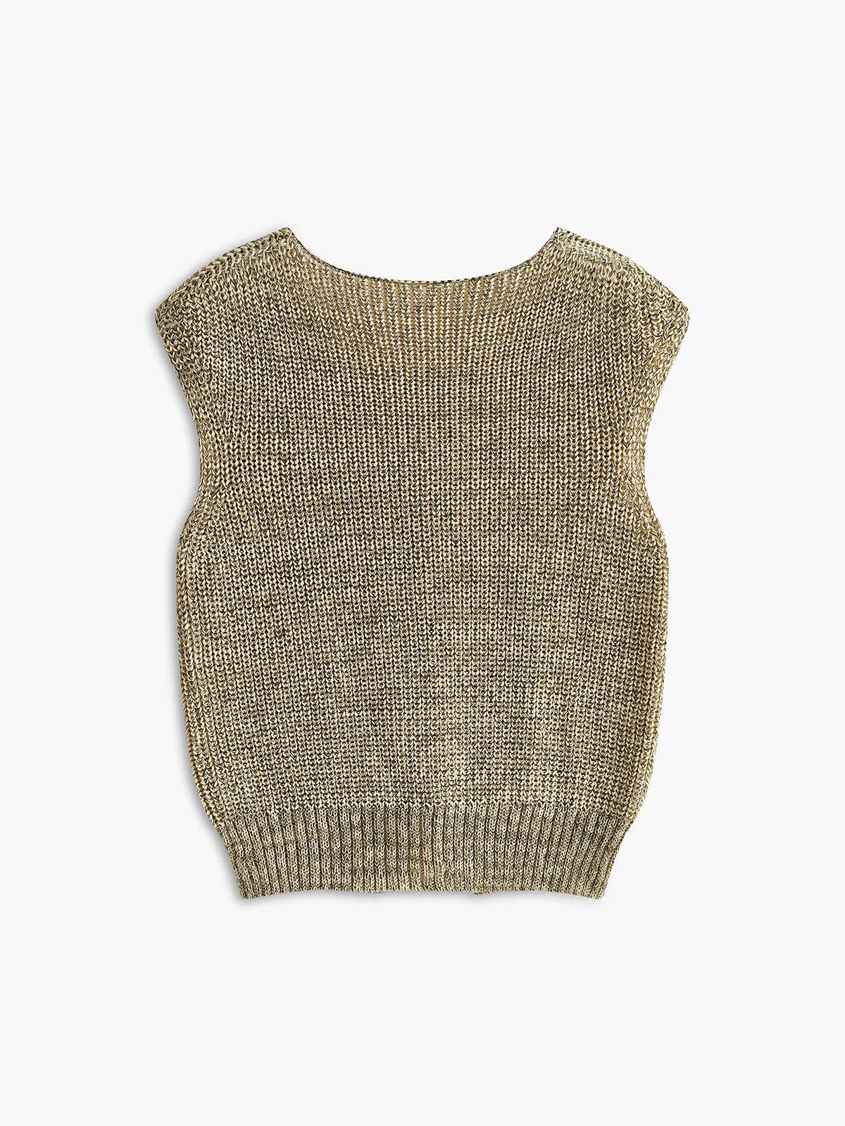 Breasted Soft Sweater Vest sold by COMMENSE product image thumbnail 3