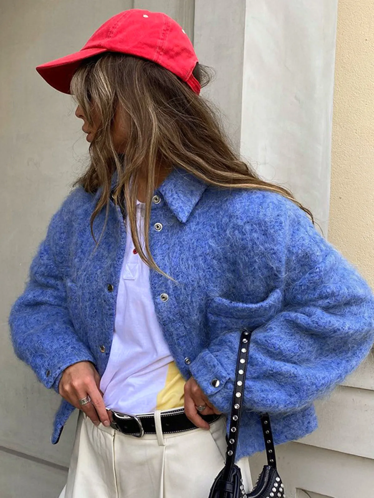 Button Clasp Lapel Jacket sold by COMMENSE