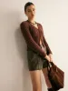 Fuzzy Button Petite Cardigan sold by COMMENSE