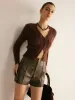 Fuzzy Button Petite Cardigan sold by COMMENSE