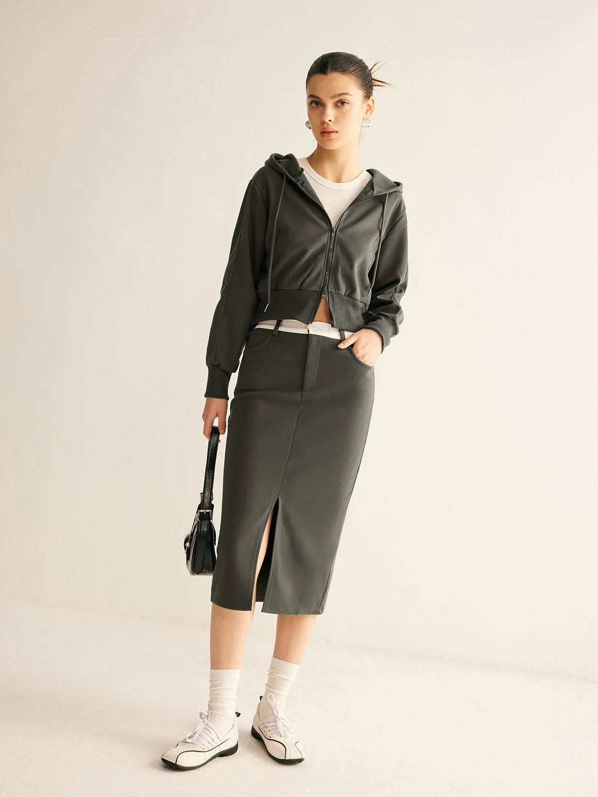 Athleisure Pockets Split Skirt sold by COMMENSE product image thumbnail 4