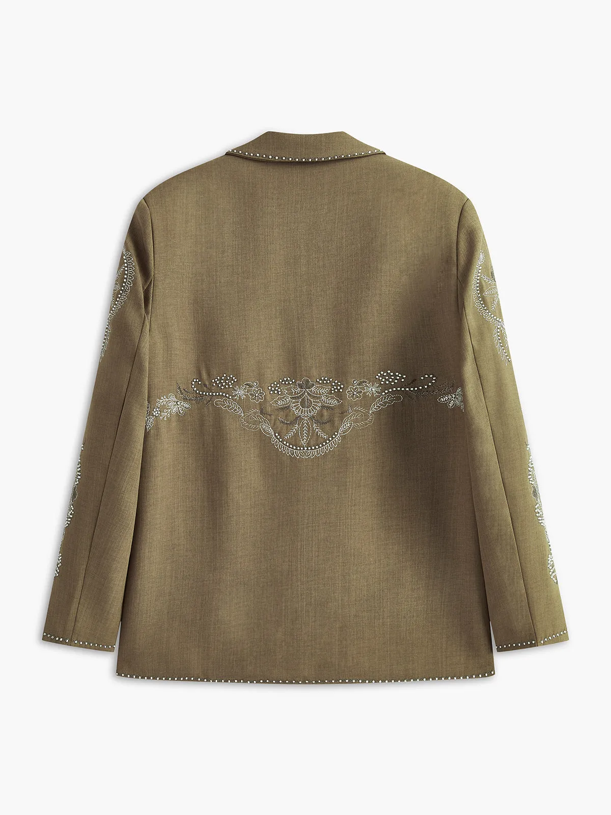 Boheme Embroidery Button Blazer sold by COMMENSE product image thumbnail 2