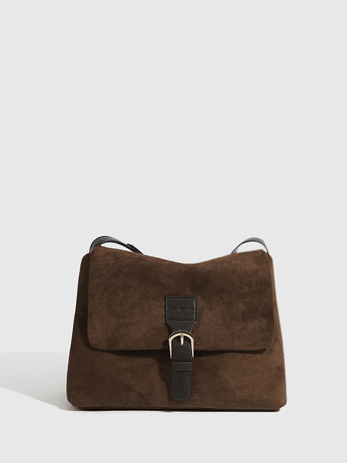 Vintage Buckle Flap Shoulder Bag sold by COMMENSE product image thumbnail 2