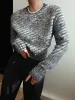 Round Neck Sequins Sweater sold by COMMENSE