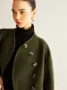 Asymmetrical Button Crop Tweed Coat sold by COMMENSE
