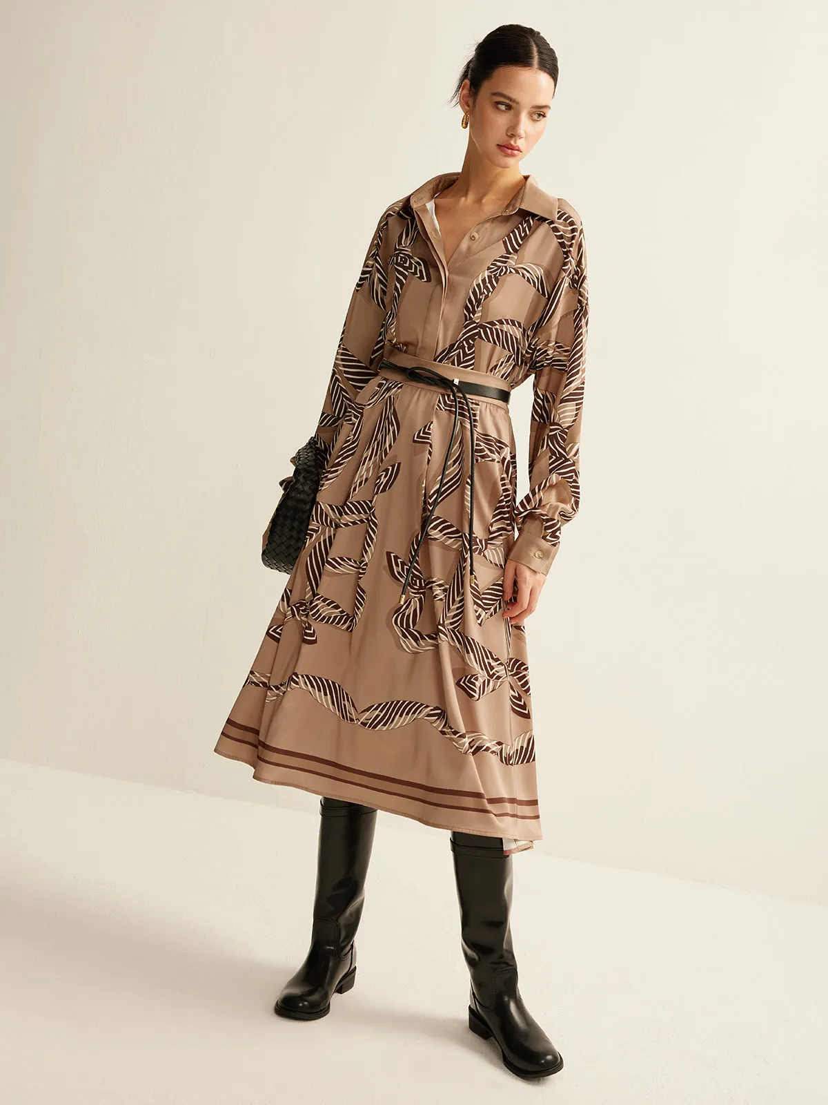 Boheme Printed Midi Skirt Without Belt sold by COMMENSE product image thumbnail 5