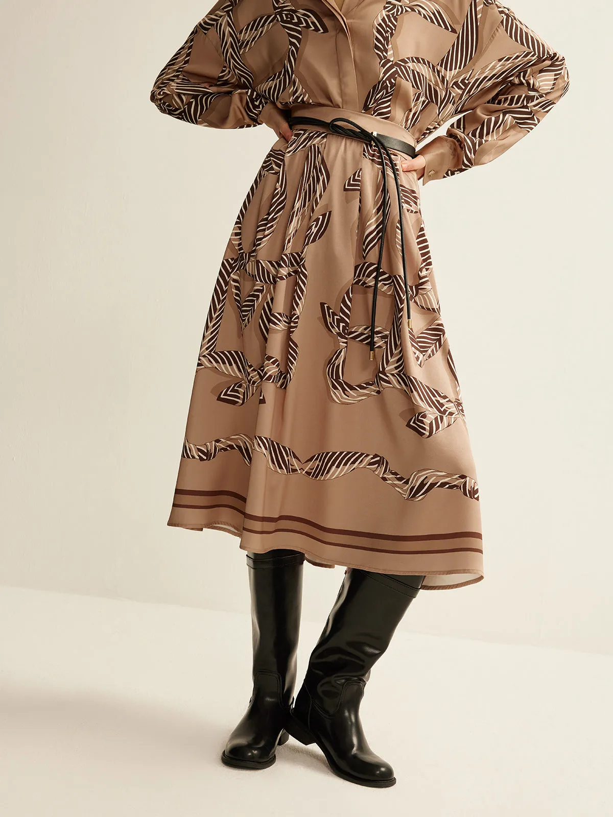 Boheme Printed Midi Skirt Without Belt sold by COMMENSE product image thumbnail 2