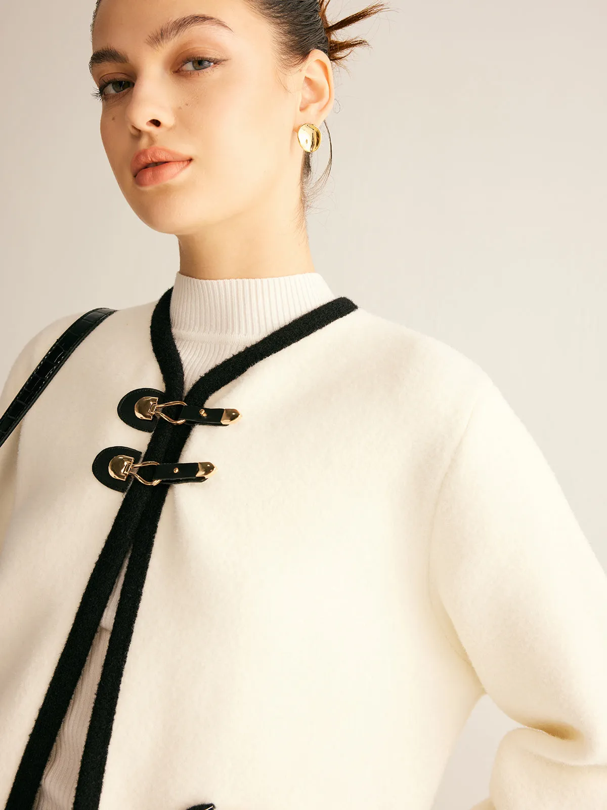 Contrast Binding Tweed Jacket sold by COMMENSE product image thumbnail 2