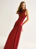 Sleeve Pleated Maxi Slim Dress sold by COMMENSE